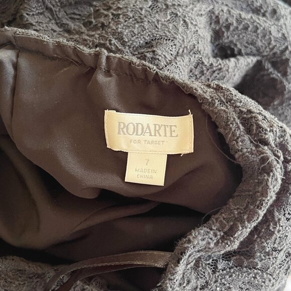 Rodarte x Target 2009 Black Lace Bow Detail Halter Dress Size 7 - Size Small / M - Picture 6 of 10